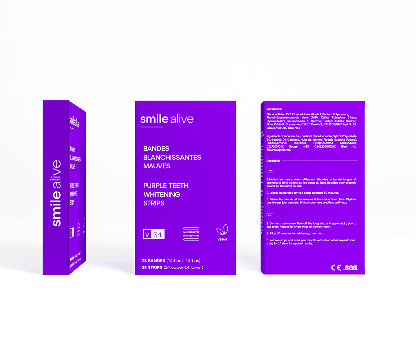 Smile Alive- Purple Whitening Strips